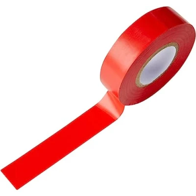 Image of Mercury ETRP8 19mm x 20 Metre Electrical Insulation Tape Red, 1 Roll/S