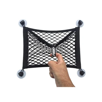 Image of easysac FixSac 2 Storage Net for Fixing without Drilling Commercial Vehicles, Camper Vans, Motorhomes, Caravans and Boats 35 x 30 cm