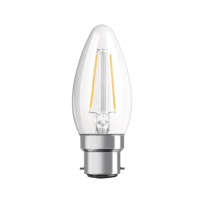 Image of OSRAM LED candle B22d Classic 827 4,8 W clear