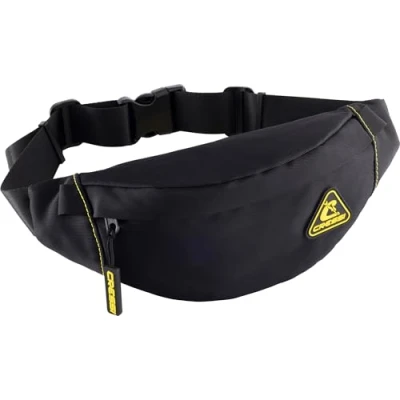 Image of CRESSI Koala Sport Pouch Black Unisex Water Repellent Waist Bag for Sports and Activities, Black, One Size