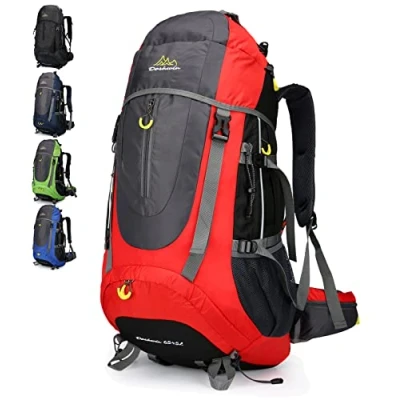 Image of Doshwin 70L Backpack Trekking Camping Travel Hiking Large Rucksack for Men Women (Red)