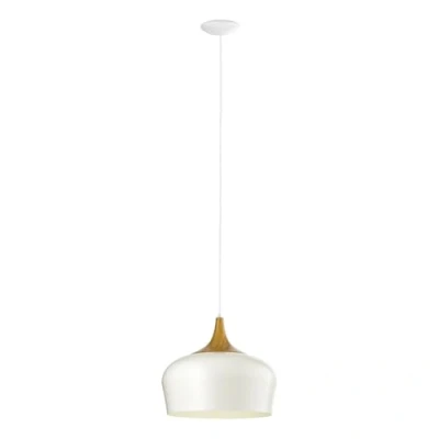 Image of EGLO Pendant Light Fixture, Alloy Steel, E27, 60 W, Cream