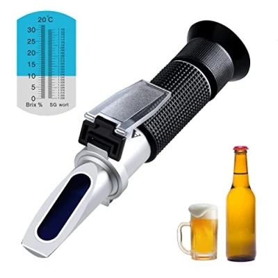 Image of Brix Refractometer for Brewing Beer Wort Refractometer, Handheld Hydrometer with ATC (Automatic Temperature Compensation) Function
