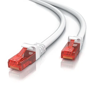 Image of CSL 15m CAT.6 Ethernet Gigabit Lan network cable RJ45 10 100 1000Mbit s patch UTP compatible with CAT.5 CAT.5e CAT.7 Switch Router Modem panel Access Point field