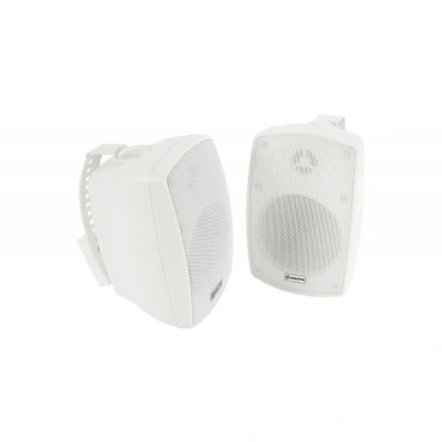 Image of Adastra Weather Resistant Indoor and Outdoor Full Range Speakers Supplied in Pairs, Patio Music, Garden Speakers, Kitchen or Bathroom Audio 60W 4&quot; White