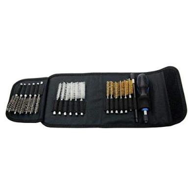 Image of US PRO Tools 20pc Assorted Spiral Detail Brush Cleaning Set 7018