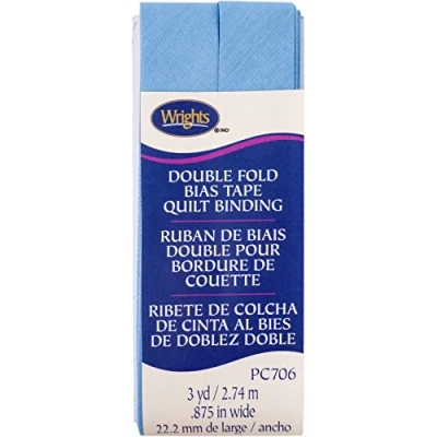 Image of Wrights Double Fold Quilt Binding Set, Assorted, Delft, 13.72 x 5.08 1.27 cm