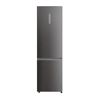 Image of Haier HDPW5620CNPD 60cm Wide Total No Frost 406L Capacity Fridge Freezer, Dark Inox, C Rated