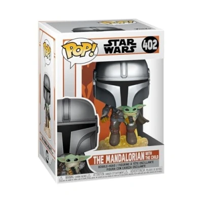 Image of Funko POP! Star Wars: the Mandalorian Mando Flying With Jet Pack Collectable Vinyl Figure Gift Idea Official Merchandise Toys for Kids &amp; Adults TV Fans Model Collectors
