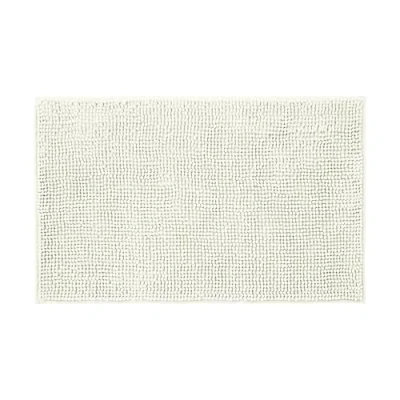 Image of Allure Bobble Chenille Bath Mat Non Slip 50 x 80cm Soft, Absorbent, Easy Care (Cream)