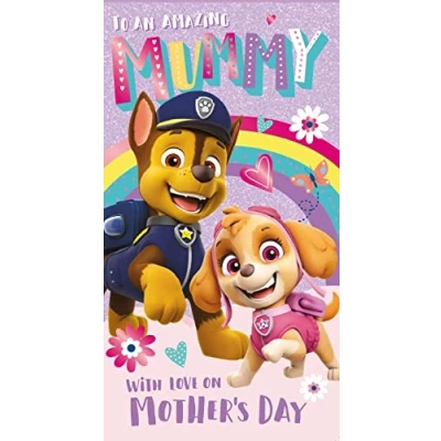 Image of Danilo Promotions Official Paw Patrol &#039;Chase &amp; Skye&#039; Mother&#039;s Day Card