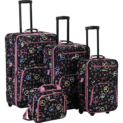Image of Rockland Luggage 4 Piece Set, Peace, One Size