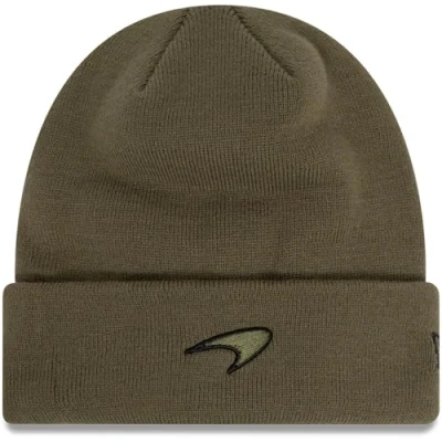 Image of New Era Winter Pom Beanie McLaren Racing Olive