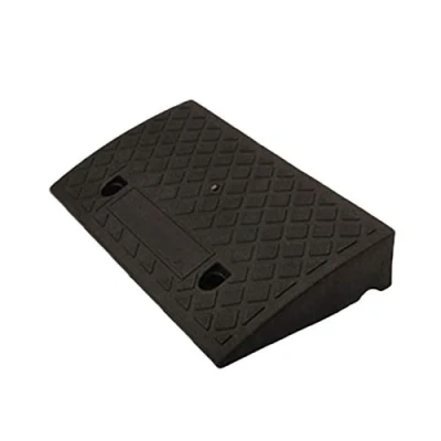 Image of sympuk Mobility Scooter Kerb Ramp Plastic Rubber Ramps Auto Car Threshold Portable Curb for 68CM Height Steps gently