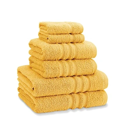 Image of Catherine Lansfield Zero Twist 6 Piece Towel Bale Lilac, 30x30cm (x2) + 50X85cm 70x120cm