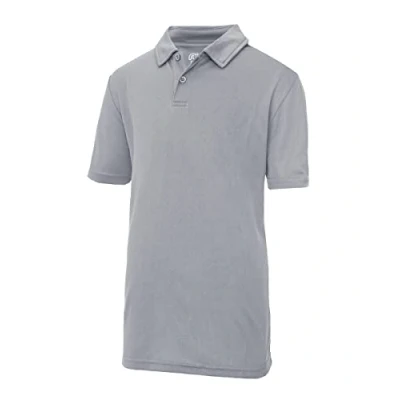 Image of AWDis Kids Cool Polo Shirt, Heather Grey, 12 13 años