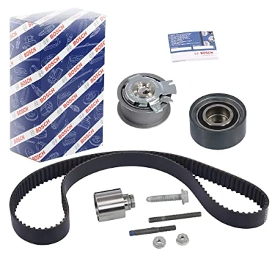 Image of 03G198119, 03G198119B Timing belt kit BOSCH 1 987 948 075 141 AUDI: A3 Sportback, A6 C6 Avant, Hatchback, VOLKSWAGEN: Golf Plus / Crossgolf