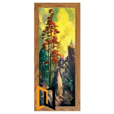 Image of Dark Oak Panoramic Picture Frame Photo Poster Glass Real Wood 18&#039;&#039; x 8&#039;&#039;