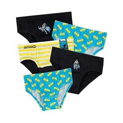 Image of DC Comics Boys Batman Briefs Pack of 5 Multicoloured 9 10 Years
