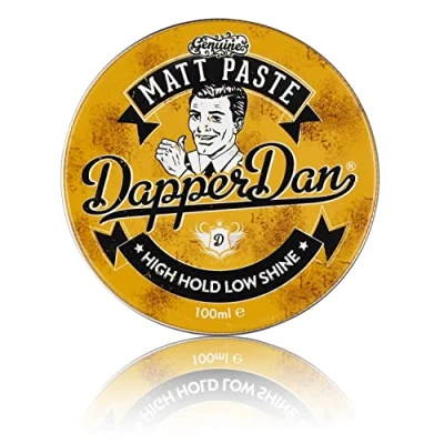 Image of Dapper Dan Matt Paste, High Hold Low Shine Hair Paste for Men, Adds Texture with Flexible All Styles, Vintage Cologne Fragrance, 1 x 100ml