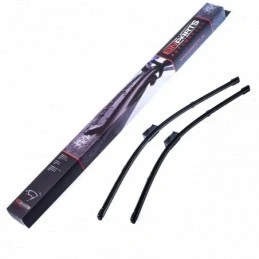 Image of 1J0998002A, 1J1955425A, 1J1955425B, 1J1955426B, 6Q1955425 Wiper blade DENSO Flat DF 001 530/480mm Beam for left hand drive vehicles VOLKSWAGEN: Golf 4