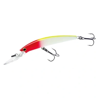 Image of Yo Zuri Crystal Minnow Deep Diver Walleye Floating Lure, 5 1/4&quot;, Clown