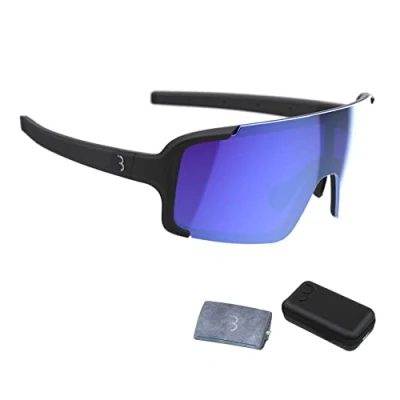 Image of BBB Cycling Chester Glasses With Large Toric Lens I Sunglasses for Mountain And Road Bike Case UV Protection Biking BSG 69T, Matt Black