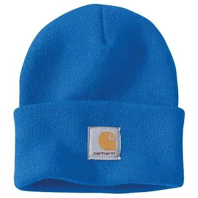 Image of Carhartt Men&#039;s Knit Cuffed Beanie, Blue Glow, One Size