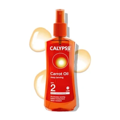 Image of Calypso Carrot Oil Deep Tanning Spray with SPF2, 200 ml