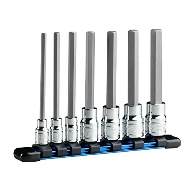 Image of Capri Tools 30500 7HML Long Hex Bit Socket Set, Metric, Advanced Series, 7 Piece