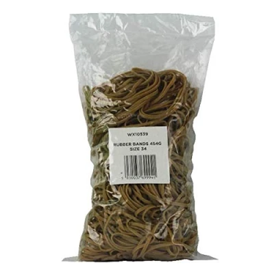 Image of Size 34 Rubber Bands (Pack of 454g) 3105063+ FINCHLEY Pen Free