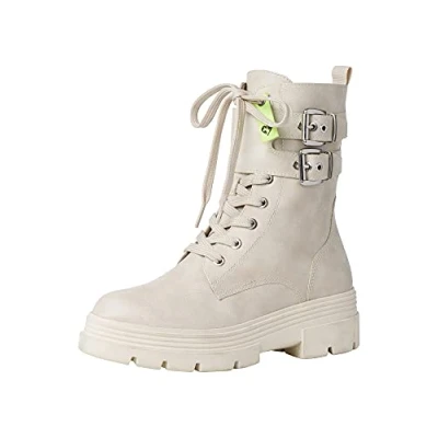Image of MARCO TOZZI Earth Edition 2 25771 27 Women&#039;s Boot Boat, Ivory, 5 UK
