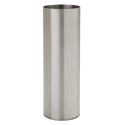 Image of Beaumont Stainless Steel Wine Measure 250 ml, Silver, ml Measure, CE Stamped for Industry Standard Accuracy, Barware, Thimble T241