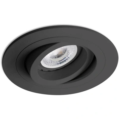 Image of Faro Lighting Rad Tiltable Black Recessed Downlight GU10
