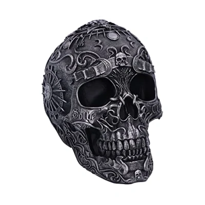 Image of Nemesis Now Baphomet&#039;s Worship Skull, Grey, 19.5cm