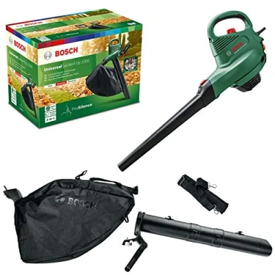 Image of Bosch Home and Garden 06008B1072 Electric Leaf Blower Vacuum Universal Tidy 2300