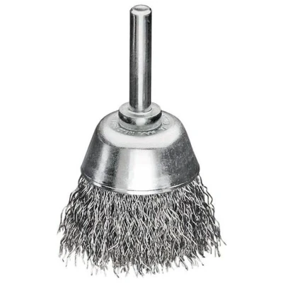 Image of Lessmann Cup Brush with Shank D40mm x H15mm, 0.30 Steel Wire LES434162