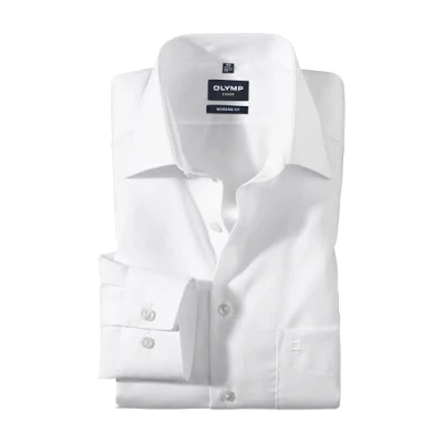 Image of Olymp Luxor Extra Long Sleeve Shirt Modern Fit White size 45