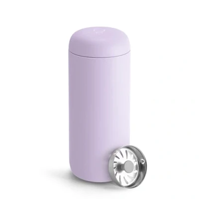 Image of Fellow 16 oz Carter Move Travel Mug Vacuum Insulated Stainless Steel Coffee Tumbler with Ceramic Interior and Splash Guard Lavender Purple