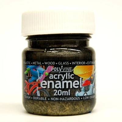 Image of Polyvine Acrylic Enamel MET BLACK 20ML