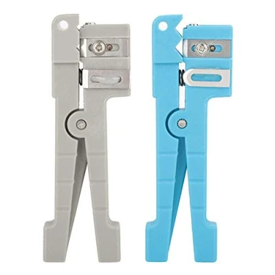 Image of 45 163 162 Coaxial Cable Fiber Optic Jacket Wire Stripper Cutter Crimper Stripping Tool for Industry Simplex and a Variety of Cable(45 162+45 163)