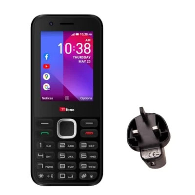Image of TTfone TT240 Simple Easy to use Mobile Phone 3G KaiOS Feature Smartphone (with Mains Charger)