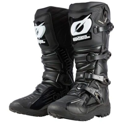 Image of O&#039;Neal Motocross Boots Enduro Motorcycle Foot &amp; Shift Zone Protection, Microfibre Heat Perforated Lining for Better Ventilation RMX Adult Black Size 40