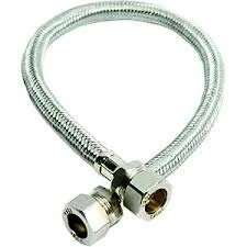 Image of AK COMPRESSION FLEXIBLE TAP CONNECTOR 15MM X IN VARIOUS LENGTHS (FLEXI SIZE : 300MM)