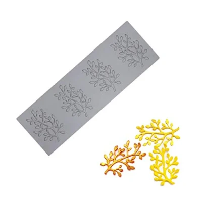 Image of ZIRAN Leaves Shape Cake Silicone Mold Fondant Leaf Candy For Sugar Paste,Chocolate,Fondant,Butter,Soap