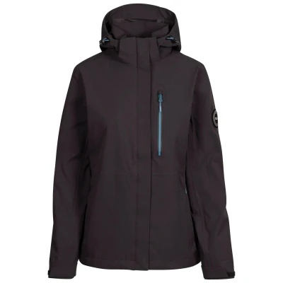 Image of Trespass Womens/Ladies Katya DLX Waterproof Jacket (Dark Grey) Size Large