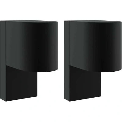 Image of Outdoor Wall Lights 2 pcs Black Stainless Steel IP44 Vidaxl
