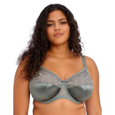 Image of Elomi Women&#039;s Underwire Full Cup Banded Bra Coverage, Sheer, Willow, 38DD
