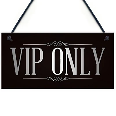 Image of RED OCEAN VIP ONLY Man Cave Home Bar Pub Sign BBQ Beer Garden Party Dad Mum Gift For Her