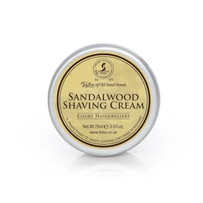 Image of Taylor of Old Bond Street 60ml Sandalwood Shaving Cream Bowl